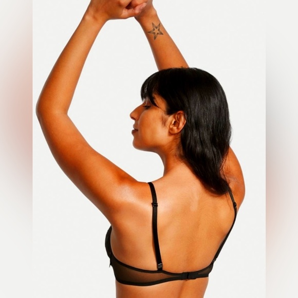 Victoria's Secret Sexy Tee Sexy T-Shirt Push Up Black Gold Stars Bra NWT Sz 34/C - Picture 5 of 13